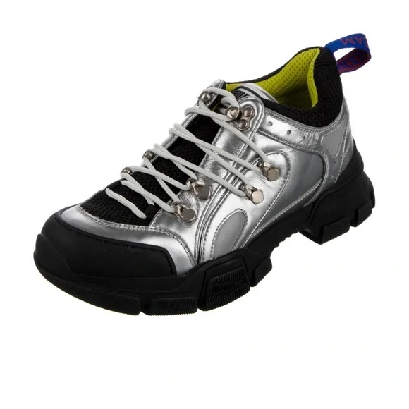 Gucci | Shoes | Gucci X Sega Flashtrek Metallic Silver  display picture 2